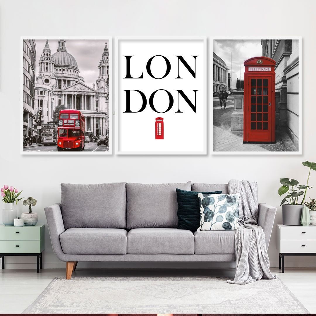 London Wall Art Triplet