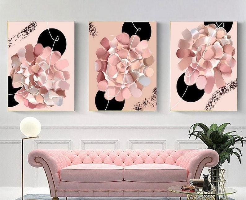Pink Abstract Wall Art