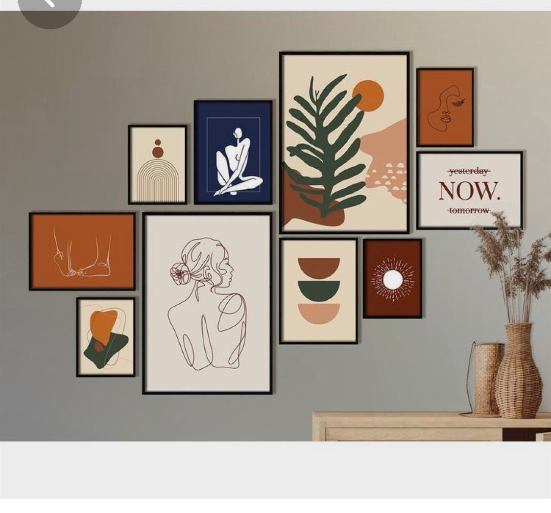 Abstract Gallery Wall set