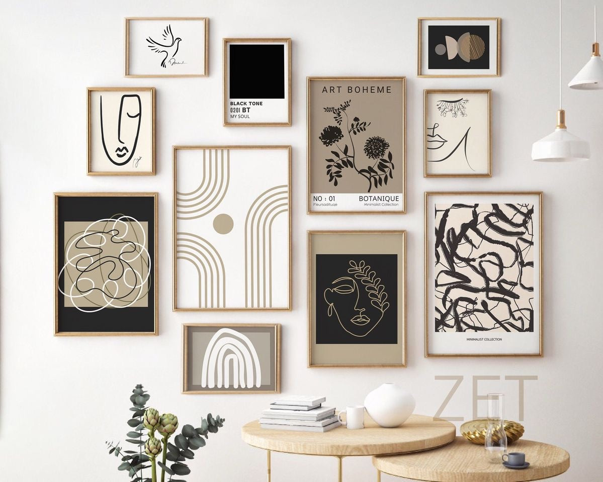 Boho Modern Gallery Wall set