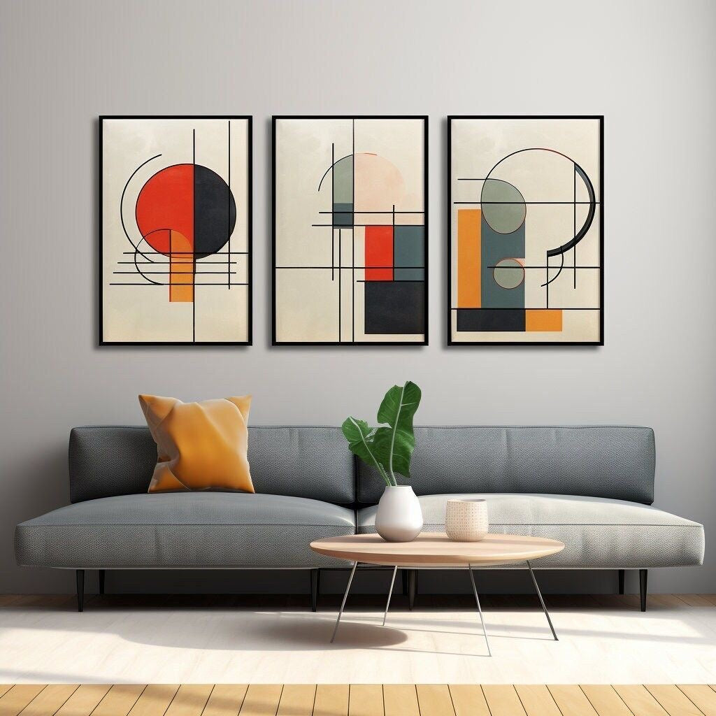 Geomatrical Wall Art Triplet